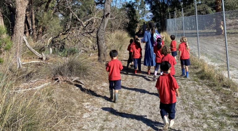 Stepping Outside and Learning in Our Wetlands - Kenwick Primary